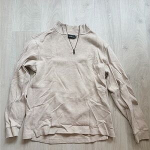 Rodd & Gunn Light Beige Quarter-Zip Sweater